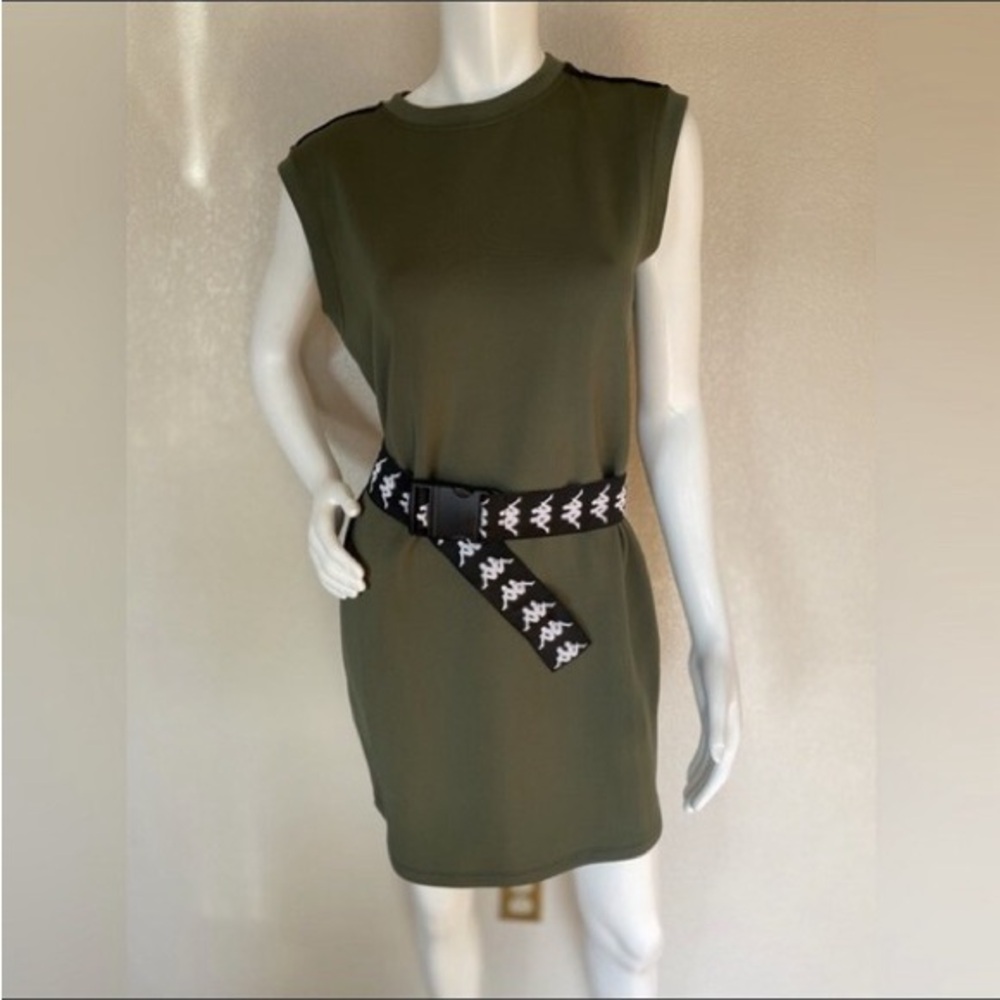 Kappa  Green Sleeveless Dress with Belt - Picture 2 of 7